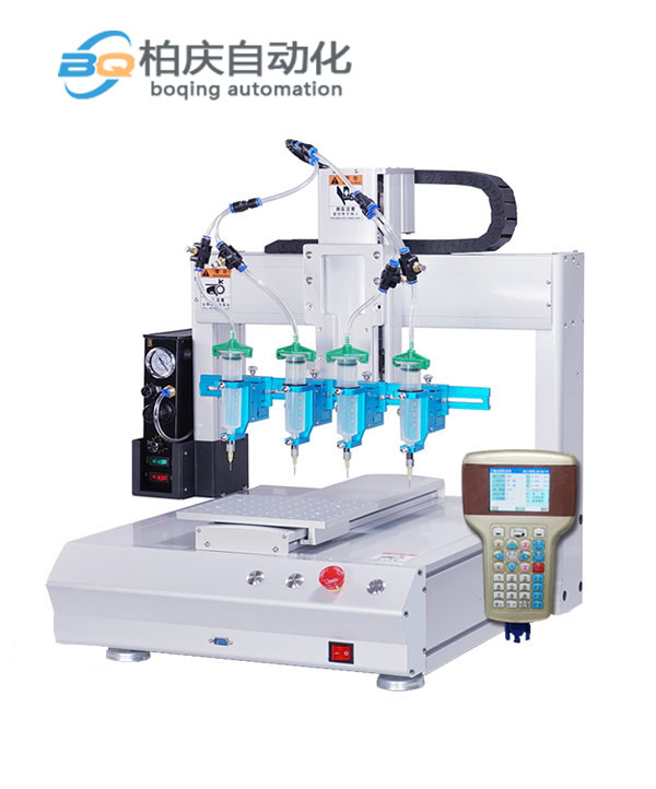 三軸四頭針筒式精密點膠機